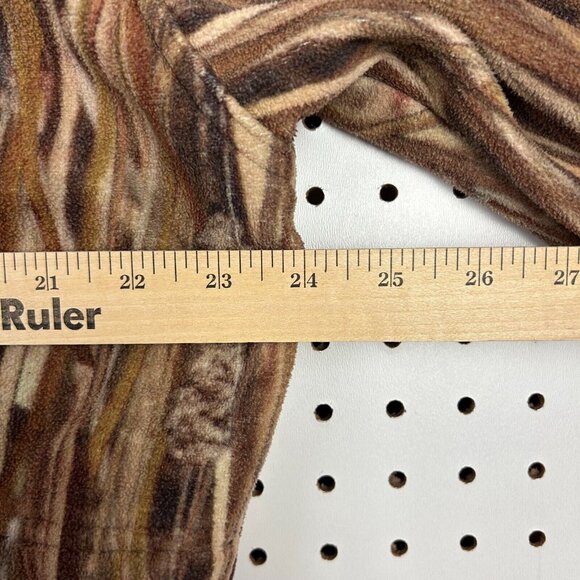 Mack's Prairie Wings Camo Fleece Jacket Medium Grassland Full Zip MPW Hunting - Picture 7 of 8
